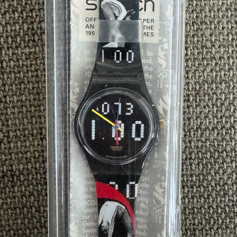 Swatch Vintage 1996 Olympics Nadia Comaneci Watch